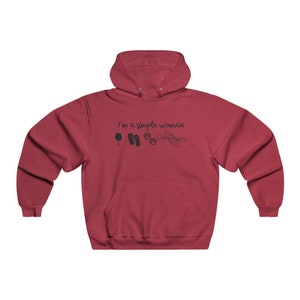 I'm a Simple Woman, Camping Hoodie, Wine, Flip-flops, Dog Paws, Kayaking image 9