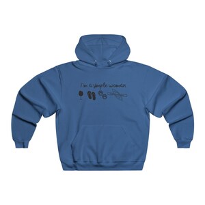 I'm a Simple Woman, Camping Hoodie, Wine, Flip-flops, Dog Paws, Kayaking image 7