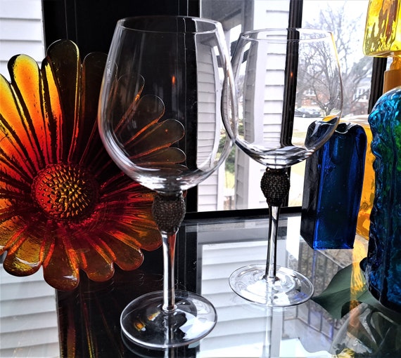 Set of four Swarovski Crystal Wine Glasses