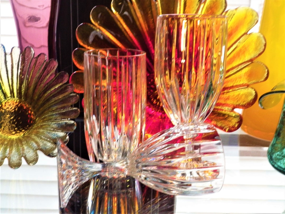 Mikasa Park Lane Wine OR Iced Tea, OR Highball Glasses Pairs Vintage