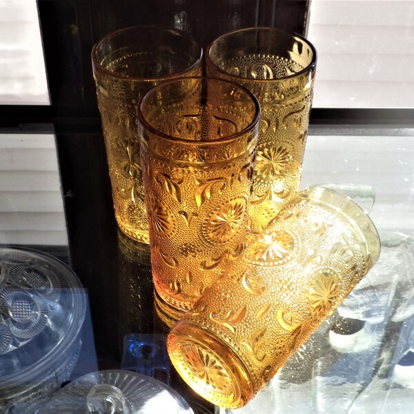 American Concord Brockway Glass Company 8 Ounce Tumbler Vintage Sandwich Glass