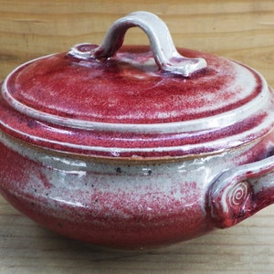 Pot à haricots en poterie Brett Slavin Studio, marmite, céramique tournée à la main vers 1994