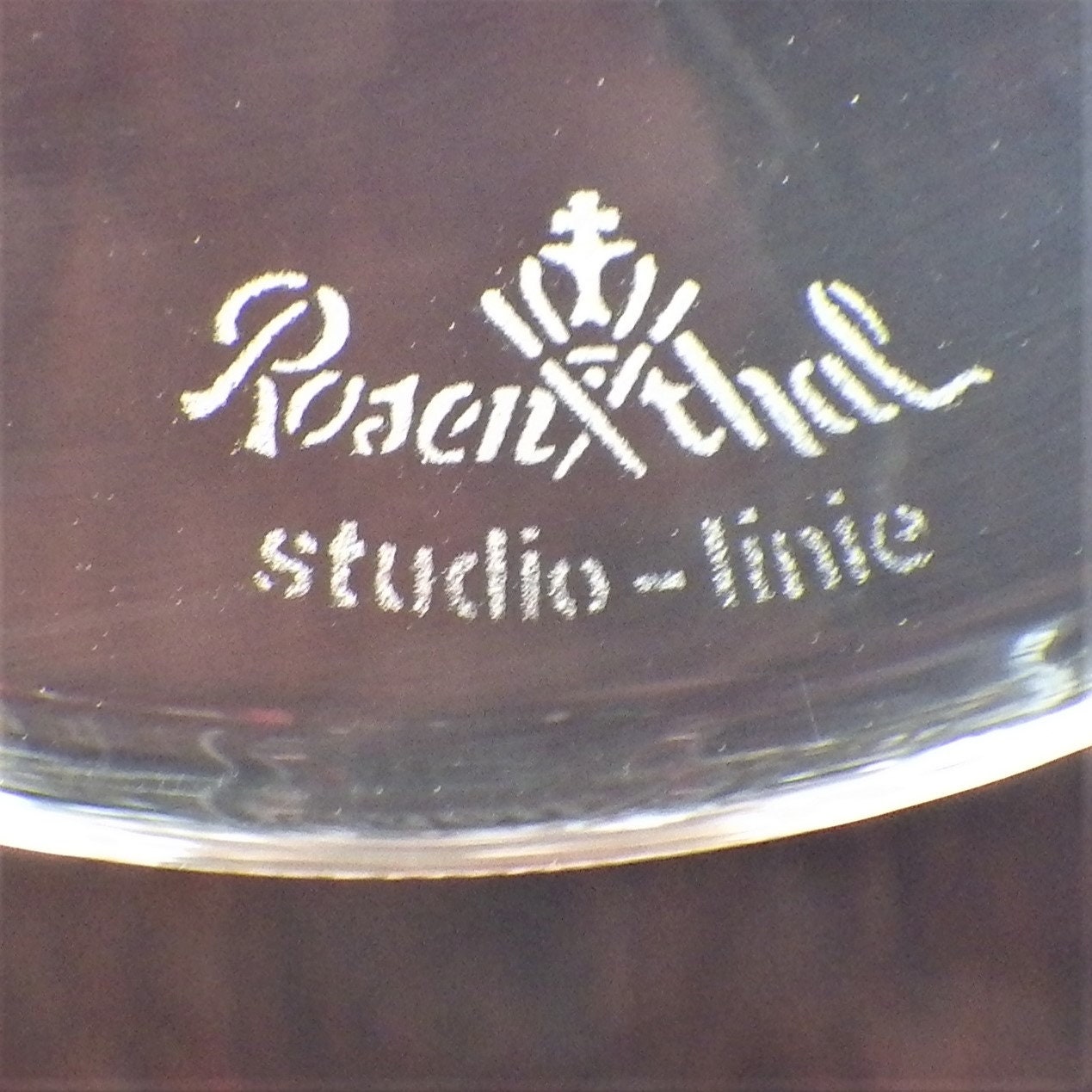 Rosenthal Studio Line Split 9600 Pair of Wine Glasses 6 7/8