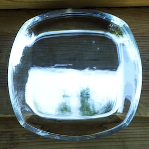 Angelo Mangiarotti for Colle Cristalleria Set of Four Crystal Platters