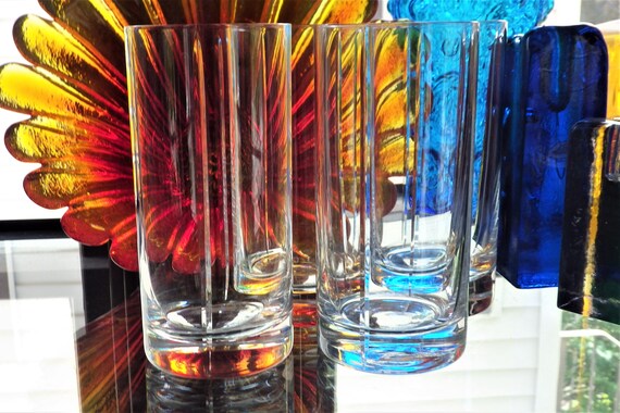 Crate and Barrel Gibson Highball Glasses Set of FOUR 6 1/8 Inch 18