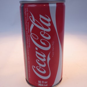 Coca Cola 10 Ounce Toronto Coke Can Steel Can Square Pull Tab Slim Fold Over Seal