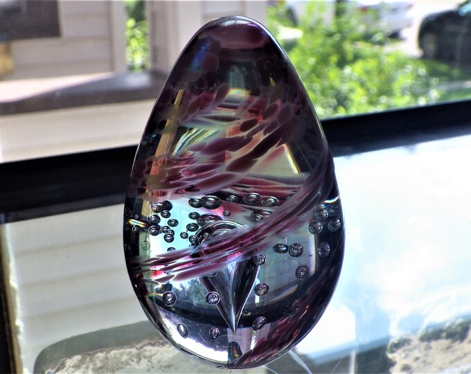 Glass Eye Studio Egg Shape Paperweight GES 94 Etsy
