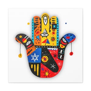 Hamsa Pop Canvas