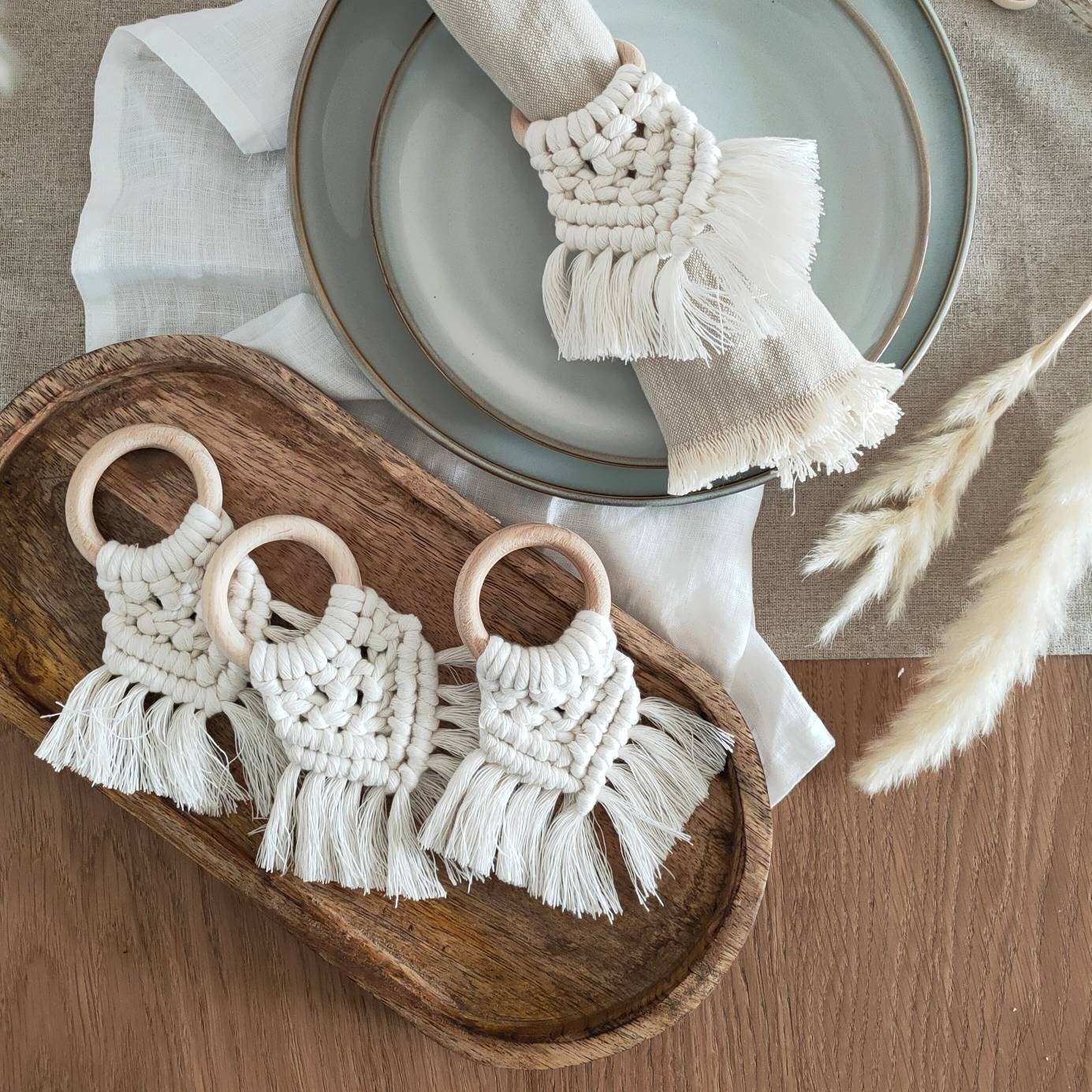 Macrame napkin ring discount