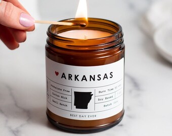 Arkansas Candle | Soy Coconut Blend | Hand Poured | Small Batch |