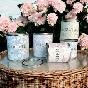 Citronella Candle - Paint Tin - Lemongrass & Lime Citronella