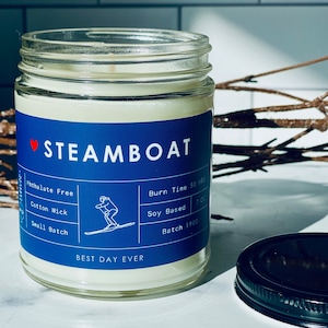 Steamboat, CO Candle | Soy Coconut Blend | Hand Poured | Small Batch |