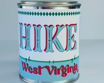 Hike West Virginia - Paint Tin Candle