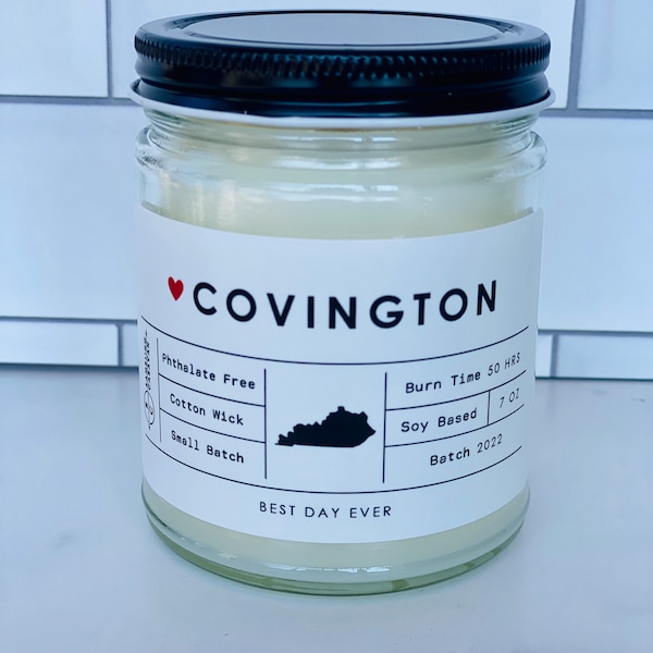 Covington, KY Candle | Soy Coconut Blend | Hand Poured | Small Batch |