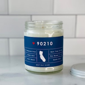 90210 Candle | Soy Coconut Blend | Hand Poured | Small Batch |