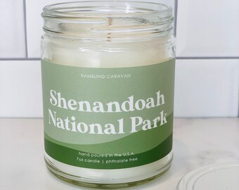 Shenandoah National Park Candle | Soy Coconut Blend | Hand Poured | Small Batch |