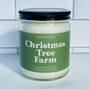 Christmas Tree Farm Candle | Soy Coconut Blend | Hand Poured | Small Batch |