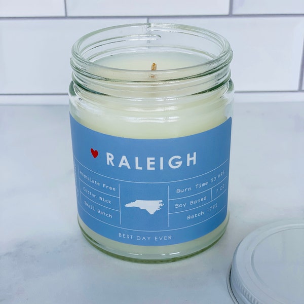 Raleigh Candle Etsy