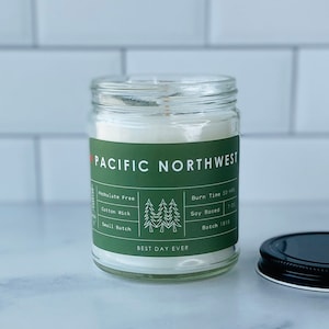 Pacific Northwest Candle | Soy Coconut Blend | Hand Poured | Small Batch |