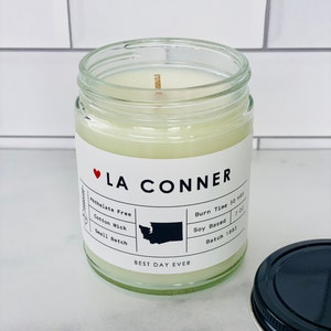 La Conner, WA Candle | Soy Coconut Blend | Hand Poured | Small Batch |