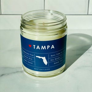 Tampa, FL Candle | Soy Coconut Blend | Hand Poured | Small Batch |