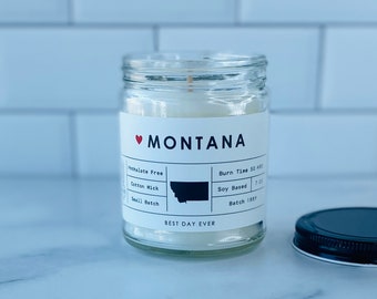 Montana Candle | Soy Coconut Blend | Hand Poured | Small Batch |