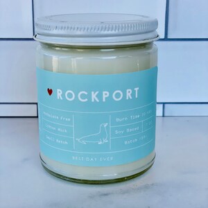 Rockport, ME Candle | Soy Coconut Blend | Hand Poured | Small Batch |