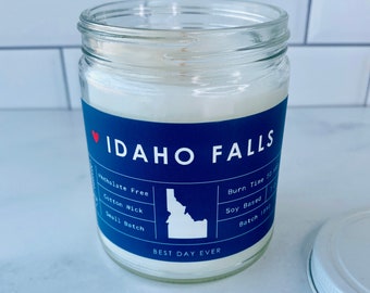 Idaho Falls, Idaho Candela / Miscela di soia e cocco / Versata a mano / Piccolo lotto /