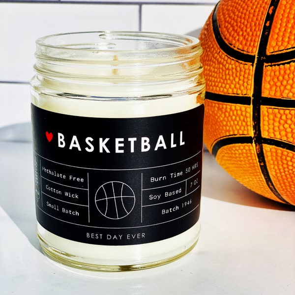 Basketball Candle Etsy