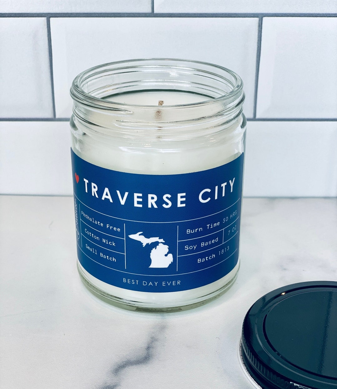 Traverse City Candle Soy Coconut Blend Hand Poured Small Etsy