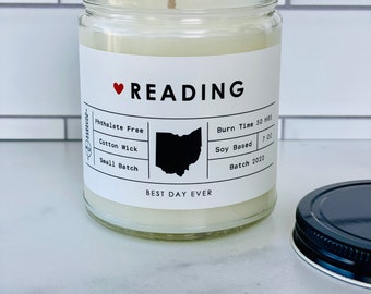 オハイオ州レディングのキャンドル | ソイココナッツブレンド | 手作り