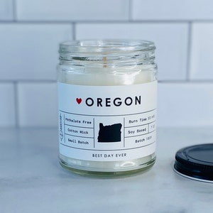 Oregon Candle | Soy Coconut Blend | Hand Poured | Small Batch |