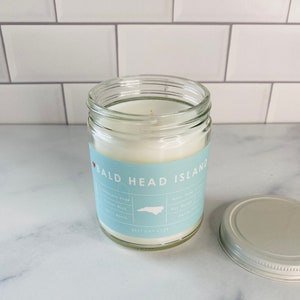 Bald Head Island, NC Candle | Soy Coconut Blend | Hand Poured | Small Batch |