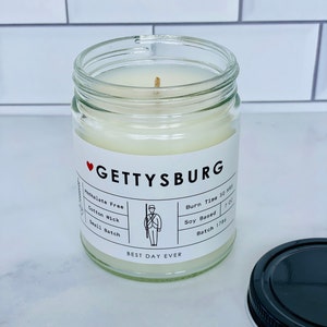 Gettysburg Candle | Soy Coconut Blend | Hand Poured | Small Batch |
