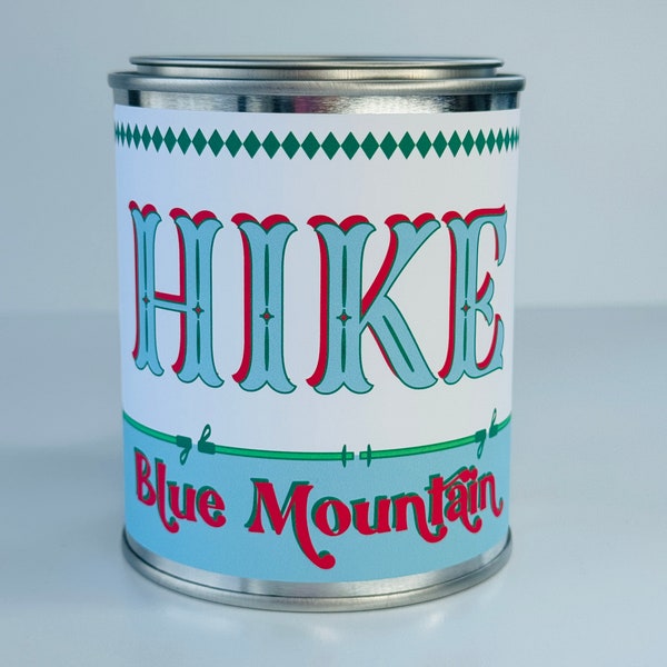 Hike Blue Mountain - Paint Tin Candle