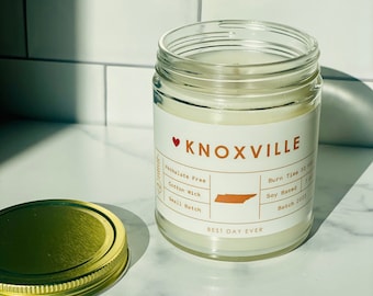 Knoxville, TN Candle | Soy Coconut Blend | Hand Poured | Small Batch |