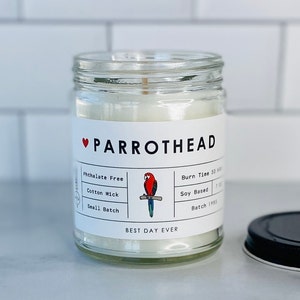 Parrothead Candle | Soy Coconut Blend | Hand Poured | Small Batch |