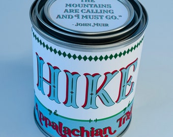 Hike Appalachian Trail - Paint Tin Candle