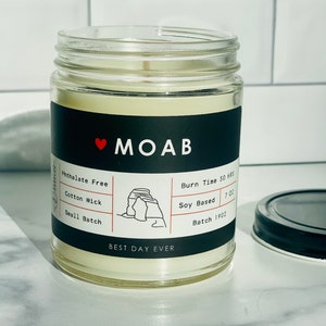 Moab, Utah Candle | Soy Coconut Blend | Hand Poured | Small Batch |