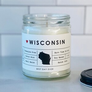 Wisconsin Candle | Soy Coconut Blend | Hand Poured | Small Batch |