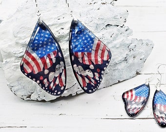 US Flag Earrings - American Pride Accessories