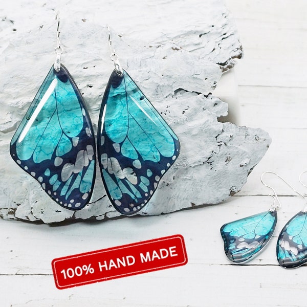 Boucles d'oreilles turquoise cadeau fête des mères papillon bijoux tendance cadeau pour femme pour maman soeur épouse meilleur ami petite amie fille nièce