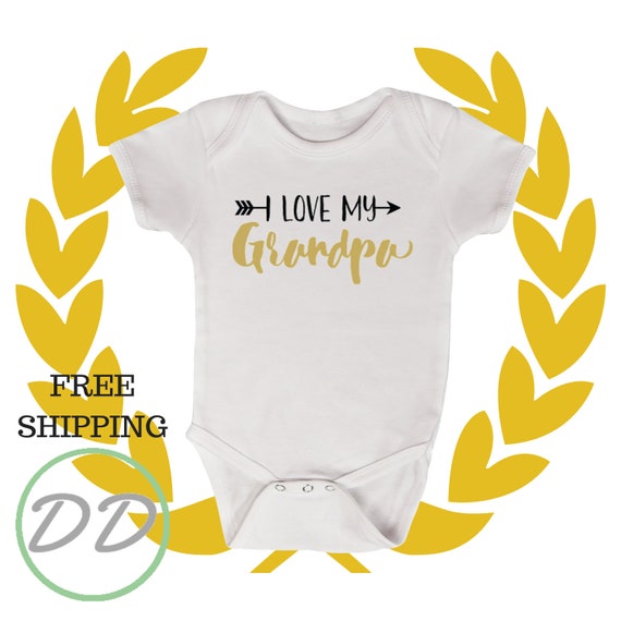 i love grandpa onesie