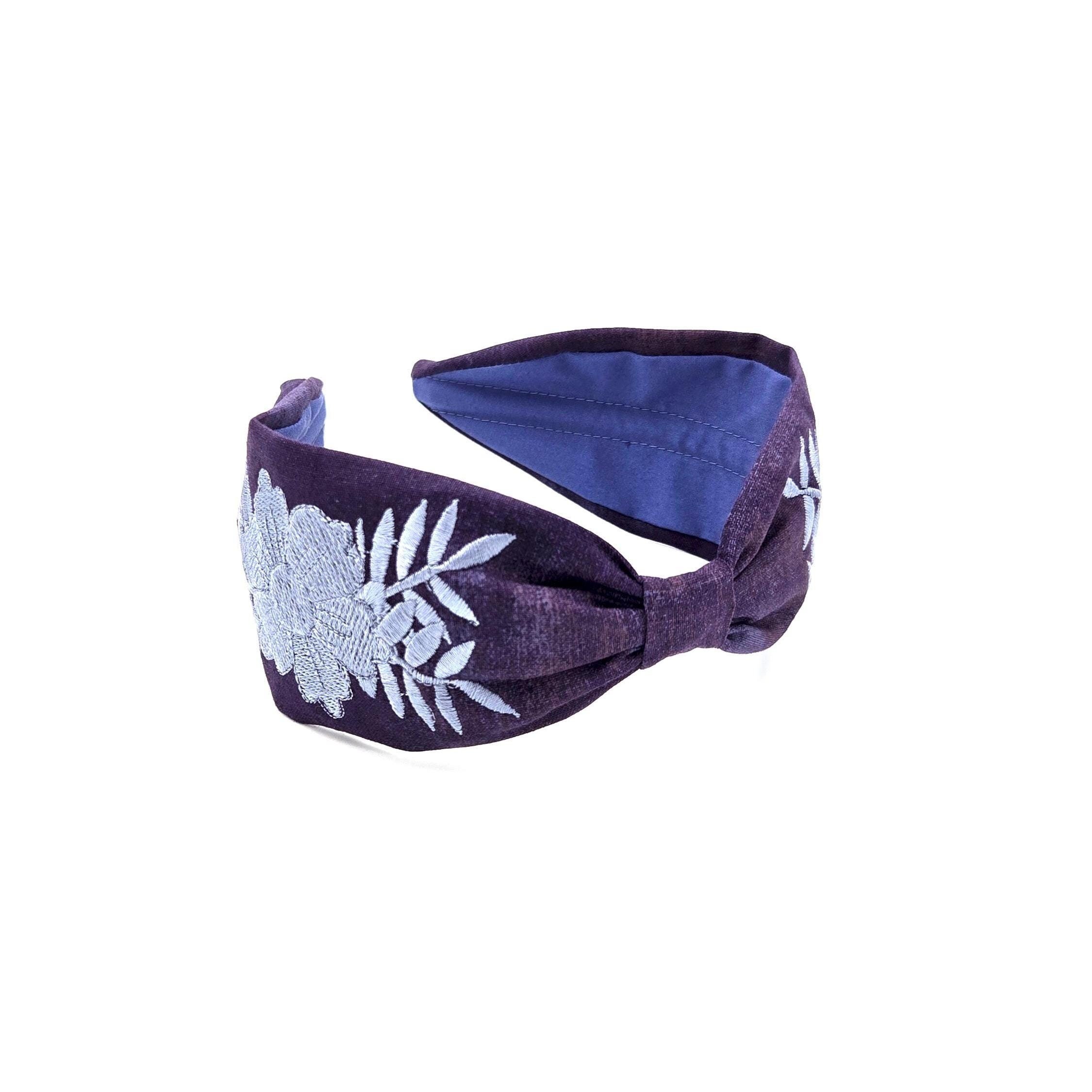 Embroidered Headband, Floral Embroidery Headband, Embroidery 