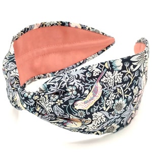 Liberty London Fabric Headband, Boho Headband, Wide Style Modern Headband, Floral Headband, Handcrafted Headband, Bohemian Print