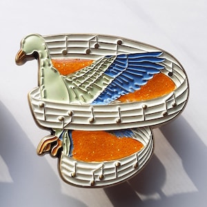 Orange / Blue 3d Goose notes single