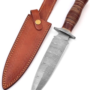 Poshland RAM-4789 Damascus Steel Handmade Knife – Stunning Exotic Handle