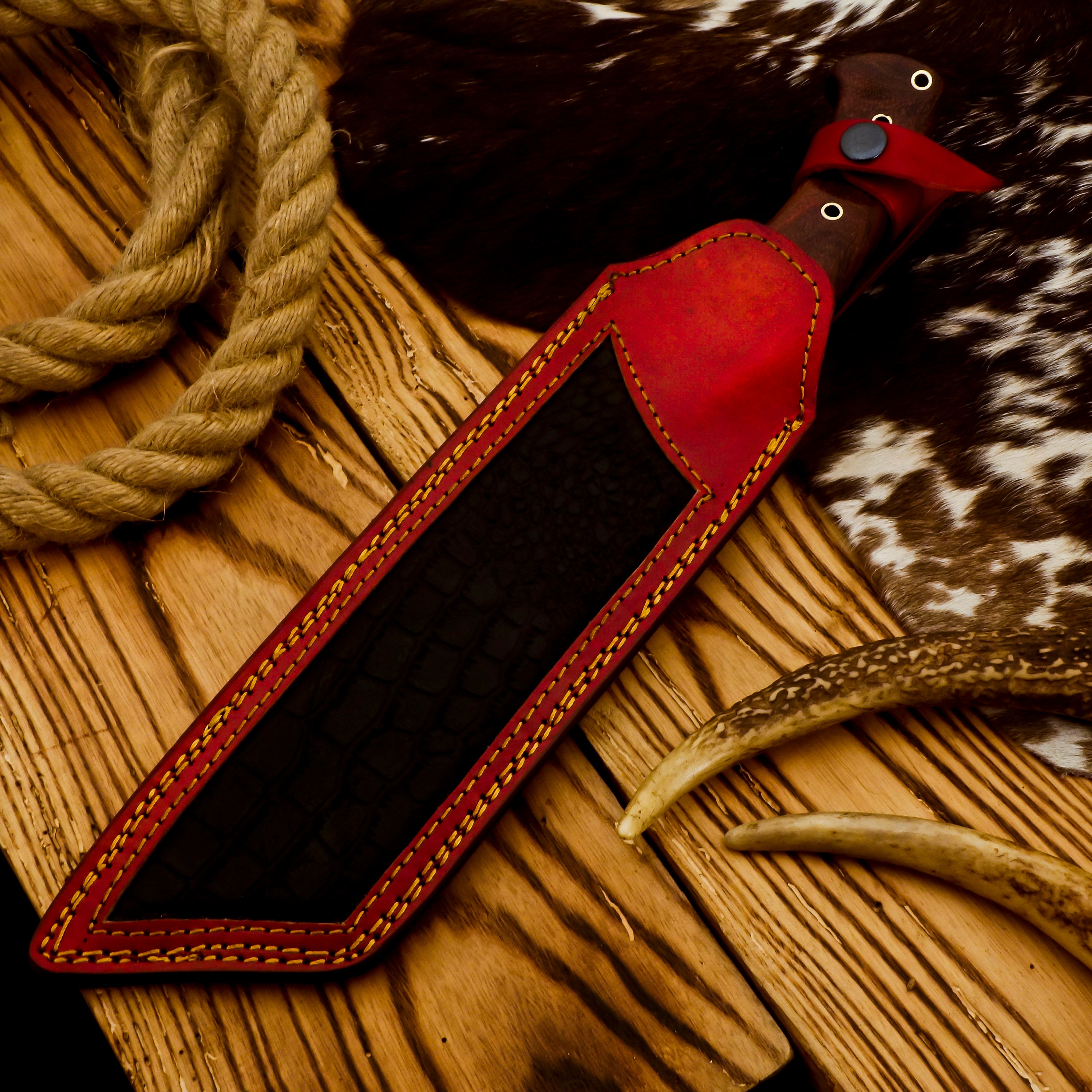 Poshland Custom Handmade D2 Steel 15 Inch Cleaver Knife- Perfect Grip ...