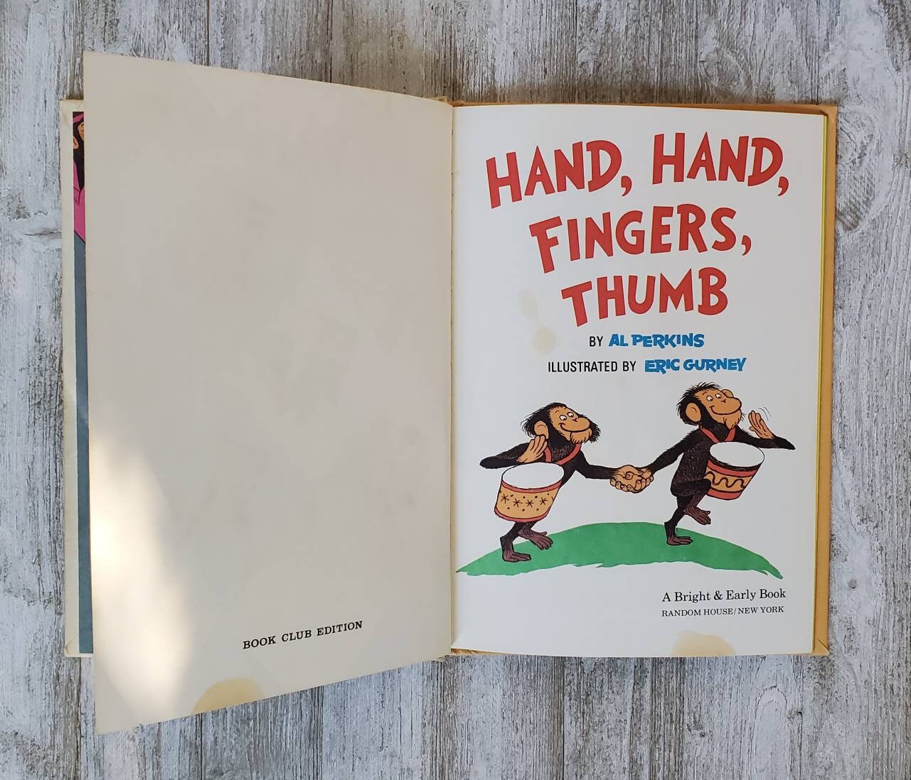 Hand Hand Fingers Thumb Dr Seuss Vintage Hardback Book - Etsy