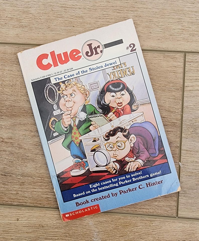 Clue Jr. - Vintage Paperback Books (choose One) - Etsy